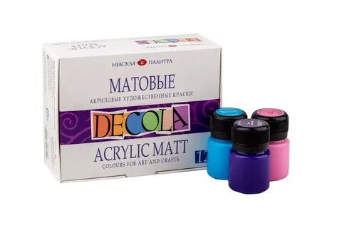 Набор матовых акриловых красок
