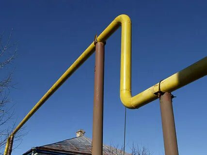 Газовая труба на участке соседа