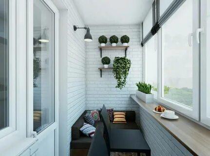 Дизайн маленького балкона: 27 идей, как обустроить маленький балкон в кварт...
