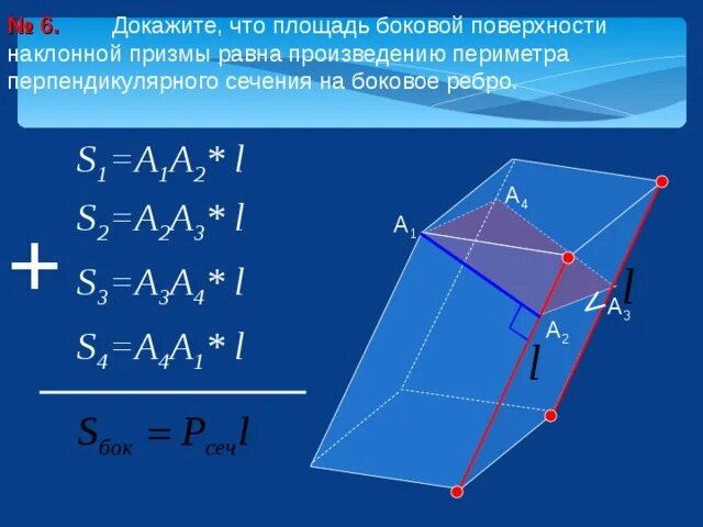 Полная поверхность наклонной призмы. Наклонная Призма площадь поверхности формула. Наклонная Призма площадь боковой поверхности формула. Наклонная Призма площадь полной поверхности. Площадь наклонной Призмы формула.