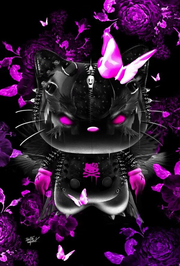 Goth kitty. Goth kitty