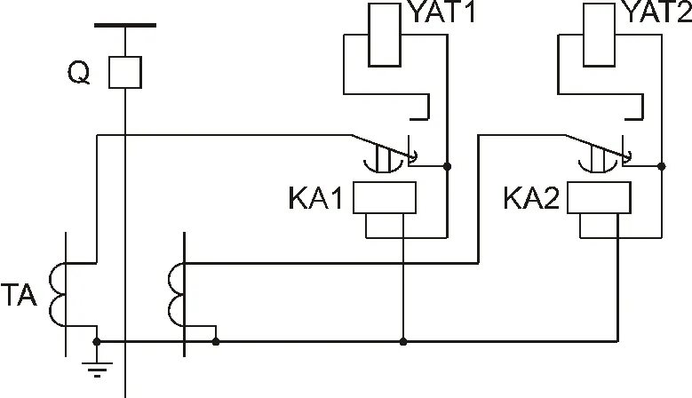 Схема защита цепи. Схема релейной защиты с дешунтированием. Схемы релейной защиты на реле РТ-85. Схема МТЗ С дешунтированием. Схема с дешунтированием катушки отключения привода выключателя.