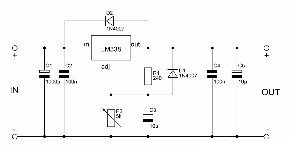 Lm317 схема включения с регулировкой напряжения. Линейный стабилизатор напряжения 12 вольт схема. Регулируемый блок питания на lm338 с регулировкой тока и напряжения. Линейный стабилизатор lm338. Схема блока питания на микросхеме