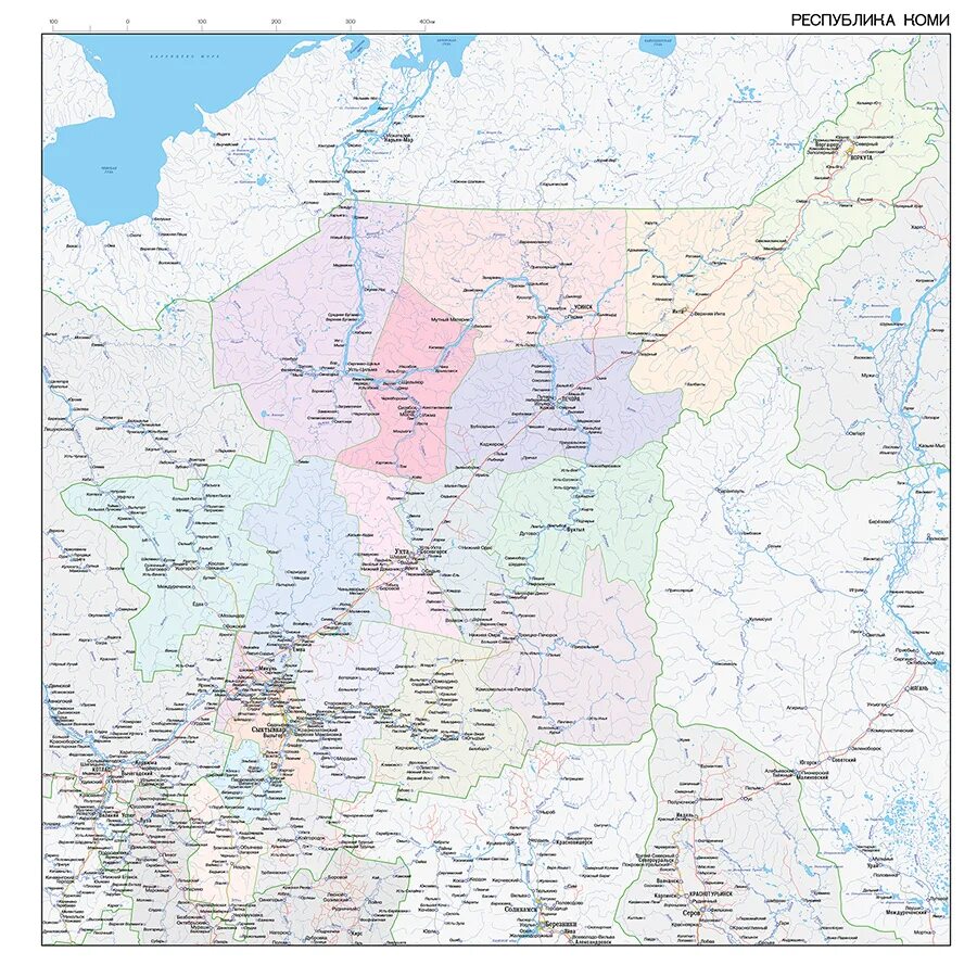 Коми АССР на карте. Республика Коми с картой. Карта Республики Коми с населенными пунктами подробная. Административная карта Республики Коми. Индекс респ коми