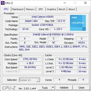 Intel n5095