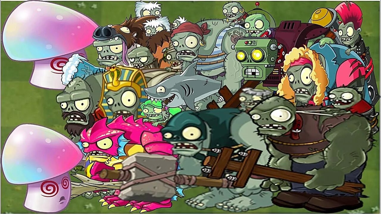 Plants vs. Zombies 2: it’s about time. Растения против зомби 2 гипно имп. Растения против зомби 2 зомби гипно гриб. Клан против зомби. Растения против обзор