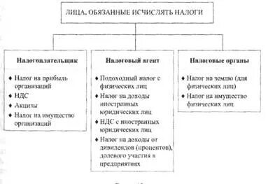 Лицо исчисляющее налог