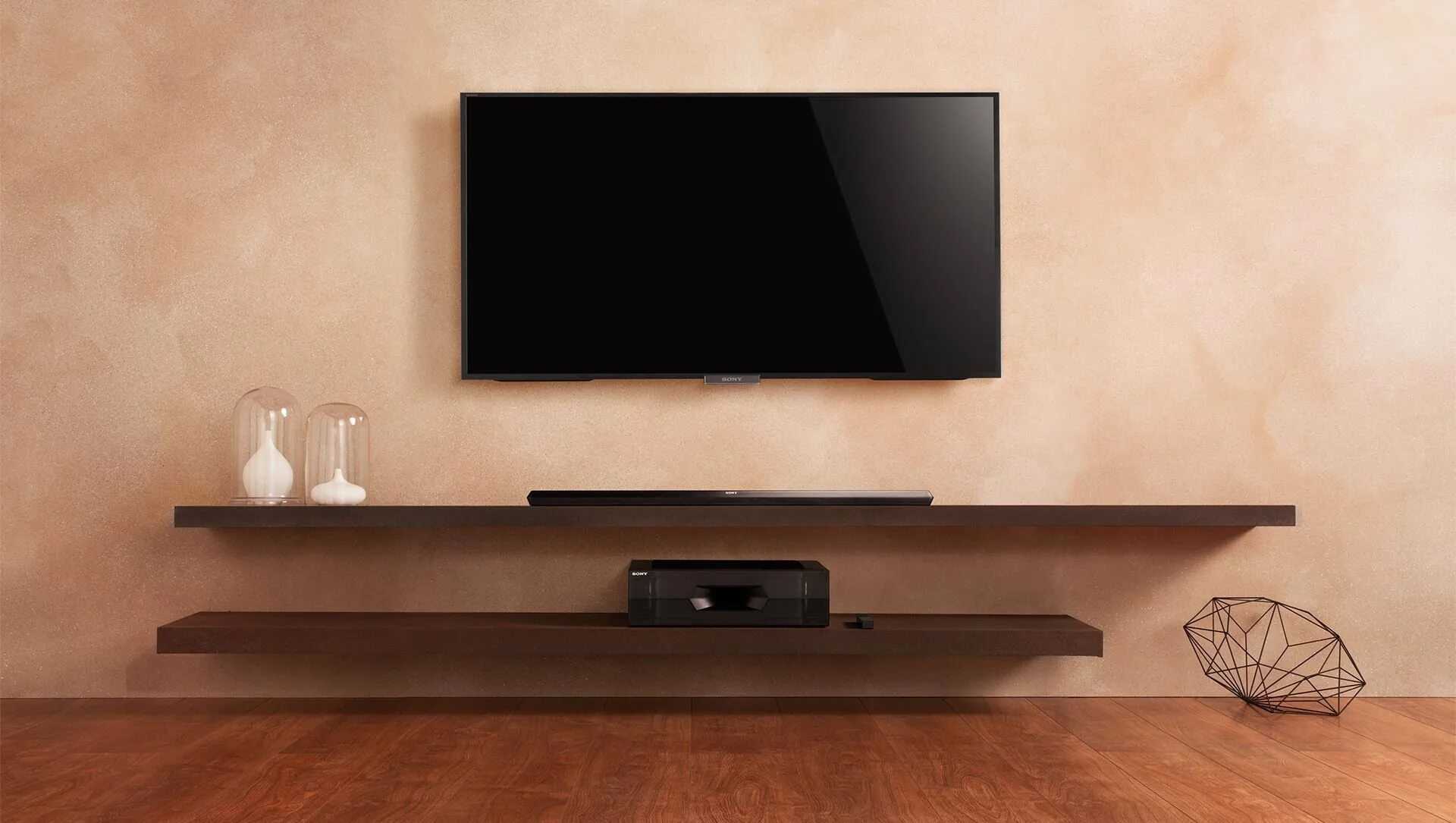 Подвесная полка для телевизора. Vogels sound 3550 (черный). Полка для саундбара. Vogel's sound 3550. Навесные полки под телевизор.