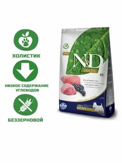 N d ягненок черника для собак
