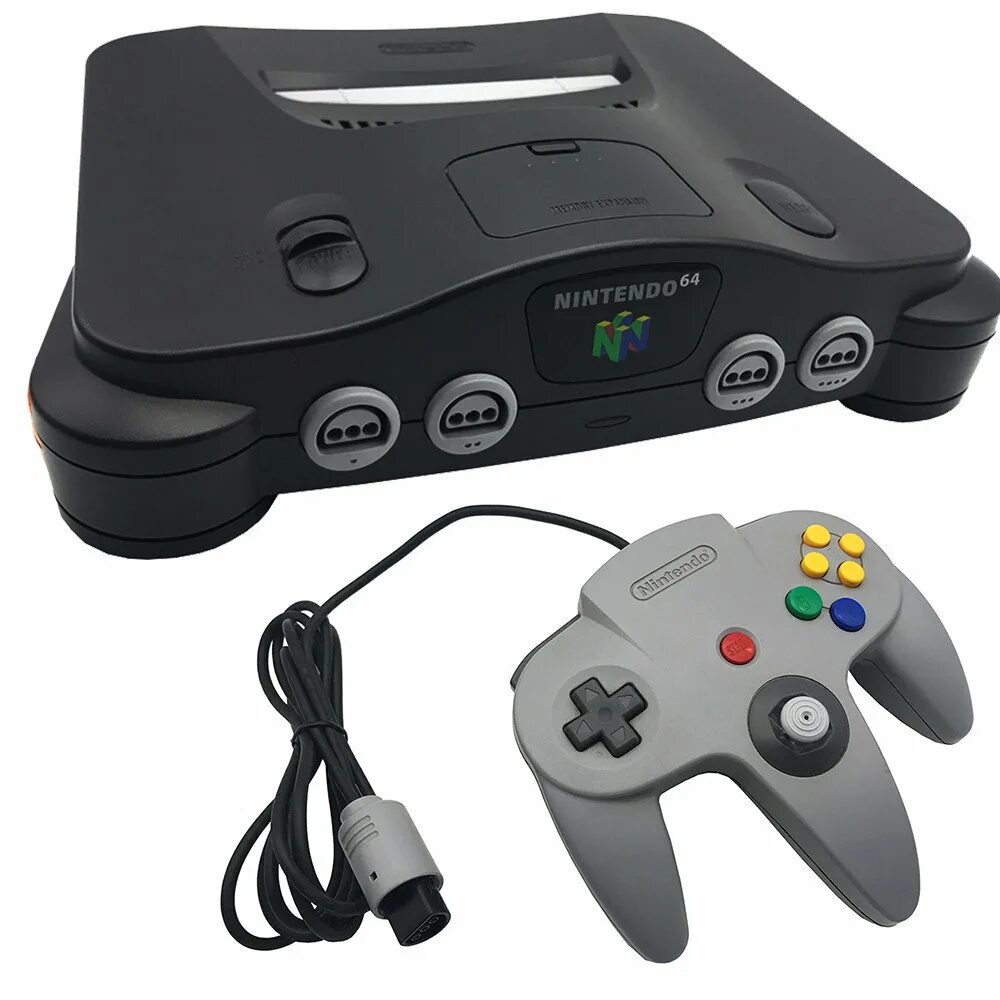 Game console is. Приставка Нинтендо 64 бит. Nintendo 64 приставка. Консоль Нинтендо 64. Джойстик Нинтендо 64.