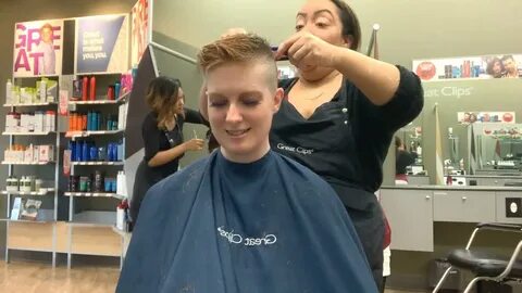 I am having my hair cut