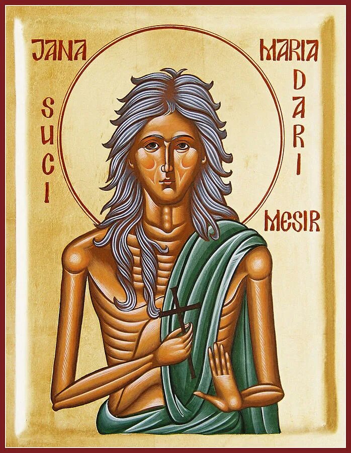 Сколько лет марии египетской. Икона прп. Марии египетской.
