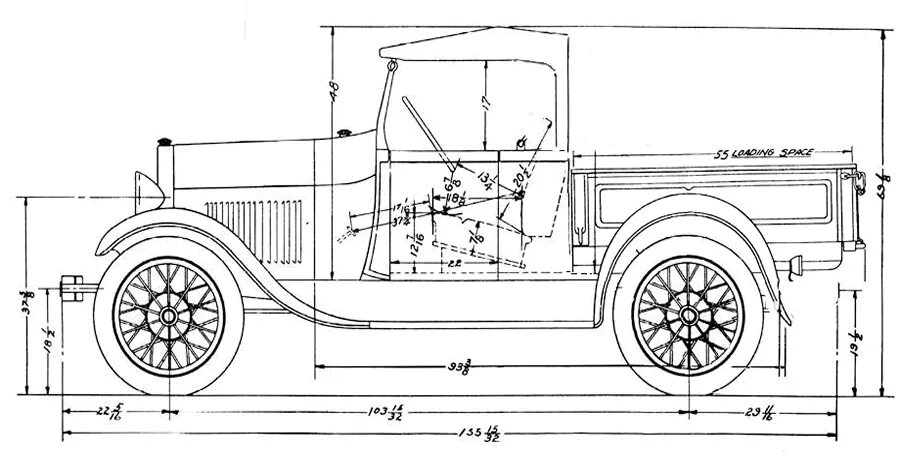 Ford_model_a_Roadster_Pickup_23. Ford model b 1932 чертежи. Ford model b Pickup 1932 Blueprint. Ford Pickup 1937 чертеж. Пикап план