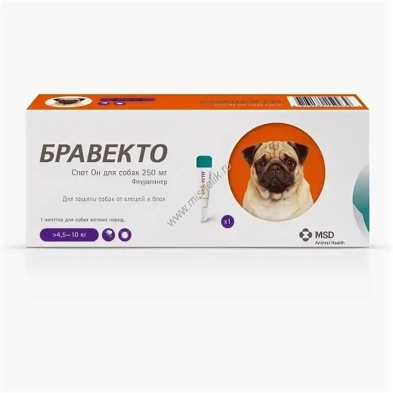 Бравекто (MSD animal Health) капли от блох и клещей спот он для собак 4,5-10 кг. Бравекто spot-on 250 мг для собак 4.5-10 кг. Бравекто для собак 5-10 кг спот он. Бравекто для собак до 10 кг таблетки.