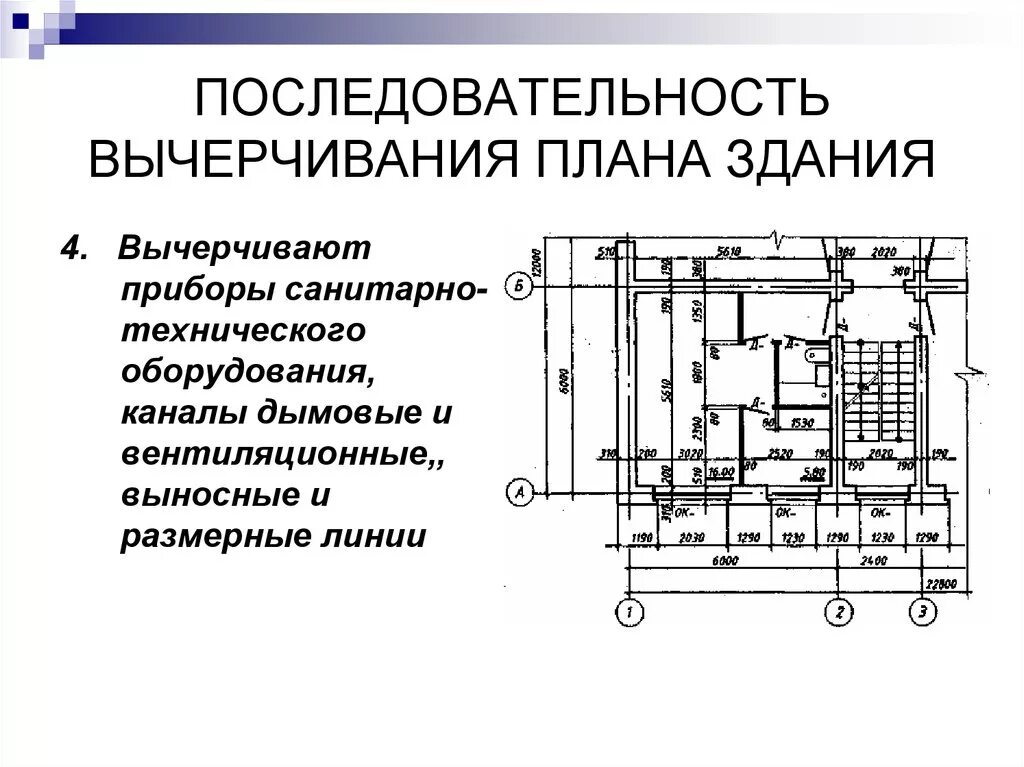 План здания сооружения. Последовательность выполнения чертежа плана здания. порядок вычерчивания плана здания. последовательность вычерчивания плана этажа. вычерчивание планов этажей здания.