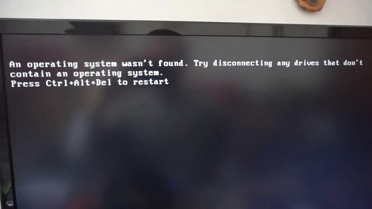 Ошибка an operating System wasn't found try disconnecting any Drives. An operating System wasn't. Try disconnecting any Drives that don't contain an operating System. An operating System wasn't found try disconnecting any Drives that don't contain an operating System что делать. Dont found