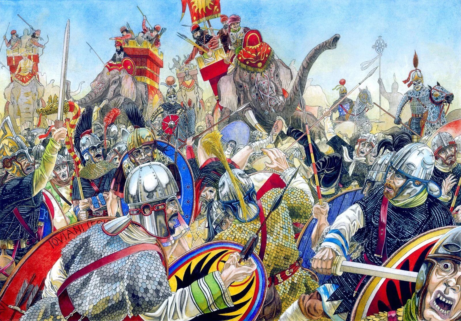 Битва при Маранге. Аварайрская битва 451. Персидский поход Юлиана отступника. Войны между римлянами