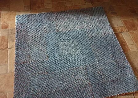 Коврик из синели