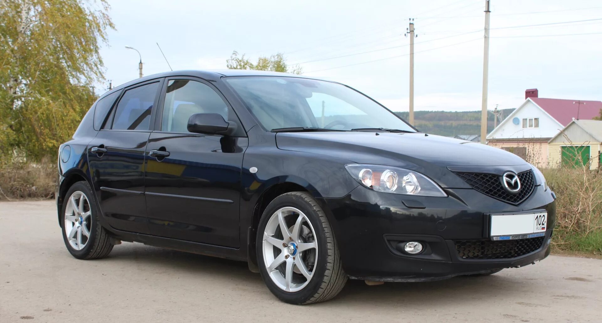 Фотки на новых колесах - Mazda 3 (1G) BK, 2 л, 2007 года фотография DRIVE2