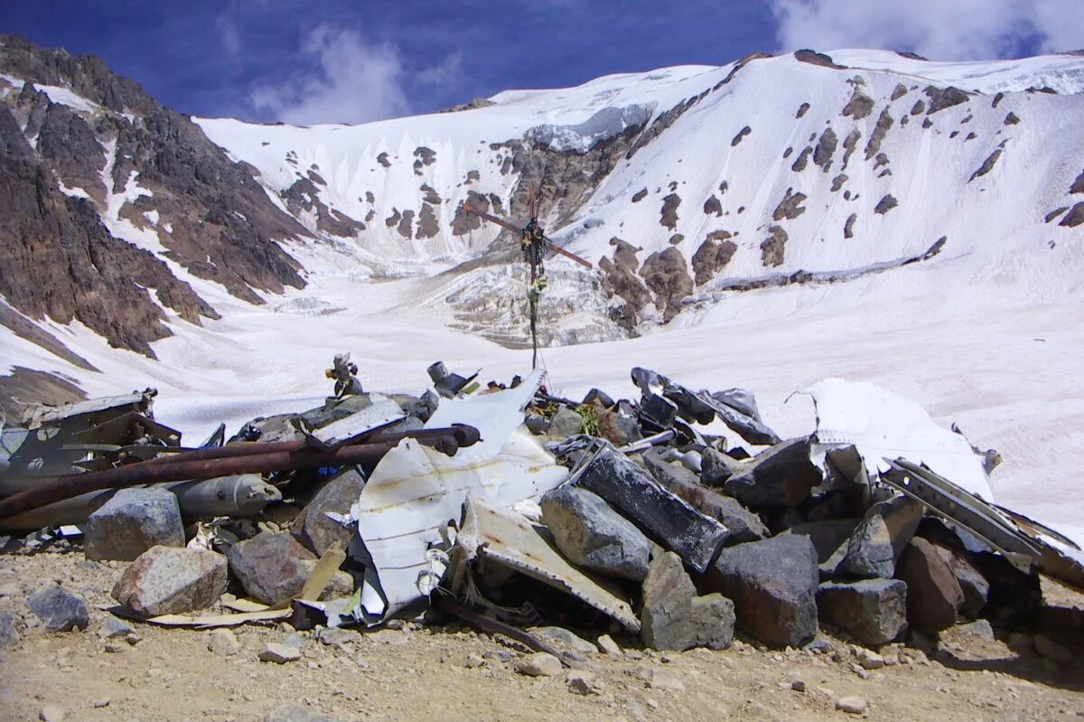 Самолет разбившийся в Андах в 1972.