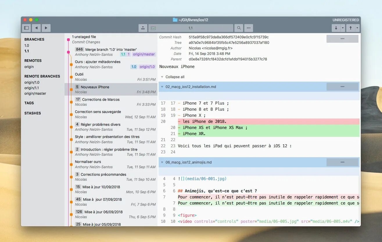 Open git