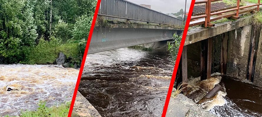 Уровень воды в реке алей. Река Лососинка Карелия. Река Лососинка Петрозаводск. Наводнение Петрозаводск Лососинка. Крушение моста.