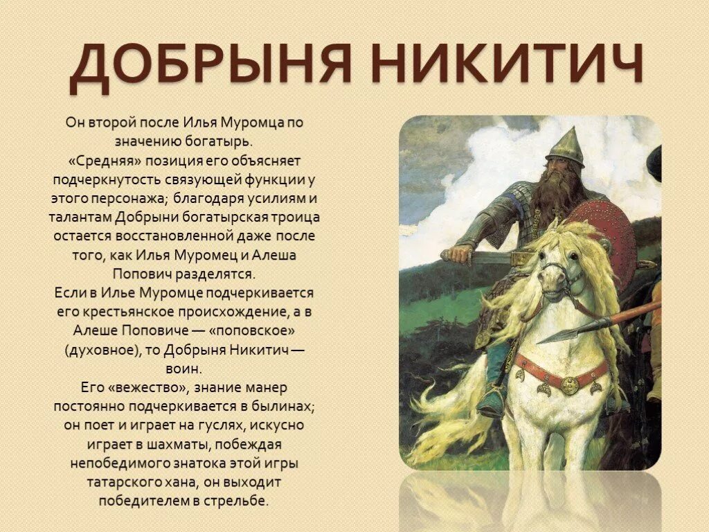 Сообщение о национальном герое богатыре 5 класс. Герои былин сказаний легенд эпосов народов россии 5 класс.