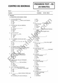 Progress test unit 2 7 класс