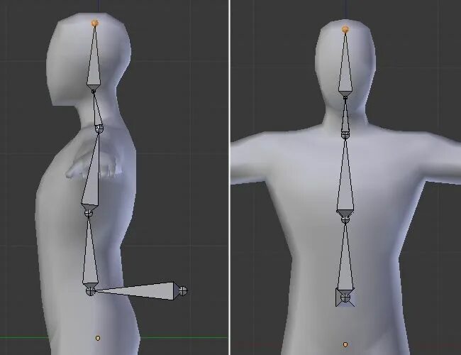 Blender character rigging