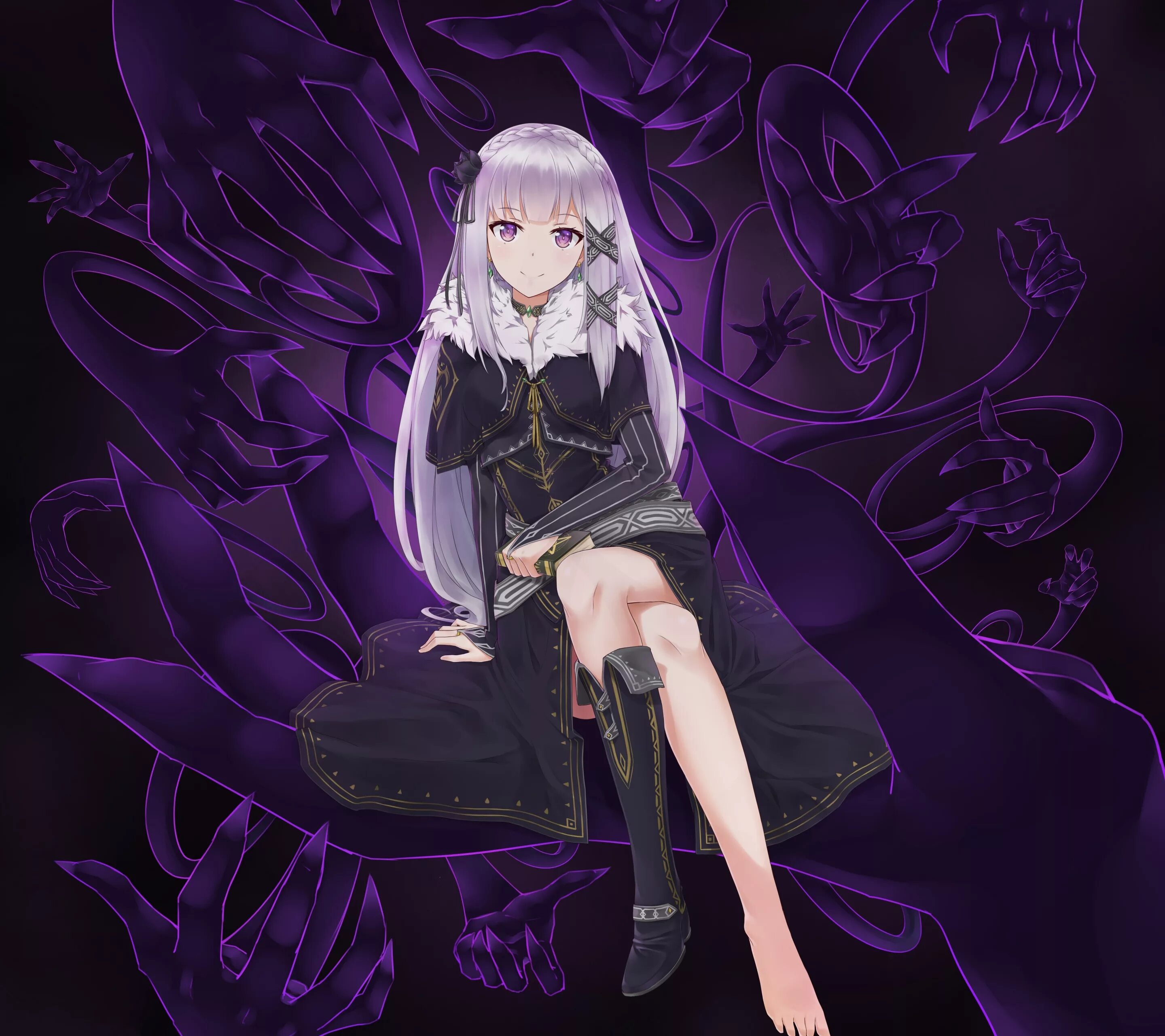 Ведьма зеро. Сателла re zero. ре зеро ведьма сателла.