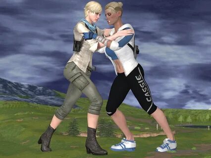 Giant Sherry Birkin vs Giant Cassie Cage 