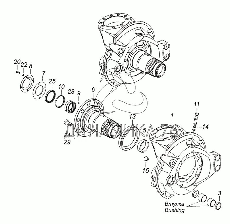 Ступица переднего моста КАМАЗ 65222. Корпус поворотного кулака КАМАЗ 6522. Кулак поворотный КАМАЗ 6520 схема. 6522-2304027 [КАМАЗ] корпус поворот.кулака левый. Сборка ступицы камаз