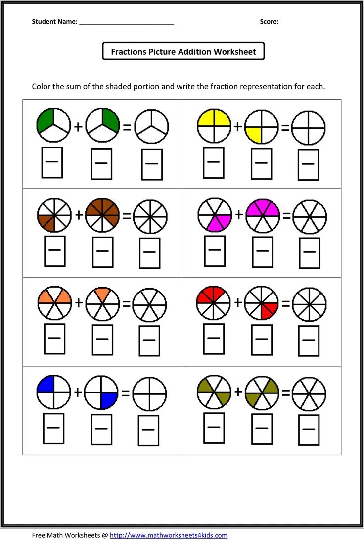 Addition examples. Fractions worksheets for kids. fractions math. math fractions worksheet. addition fractions.
