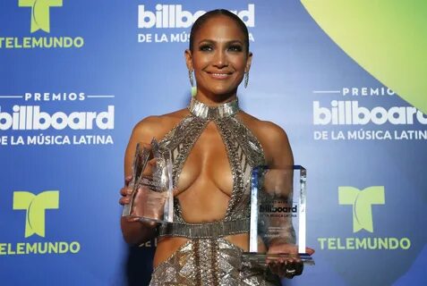 Singer Jennifer Lopez appears back stage at the Latin Billboard Awards, Thu...