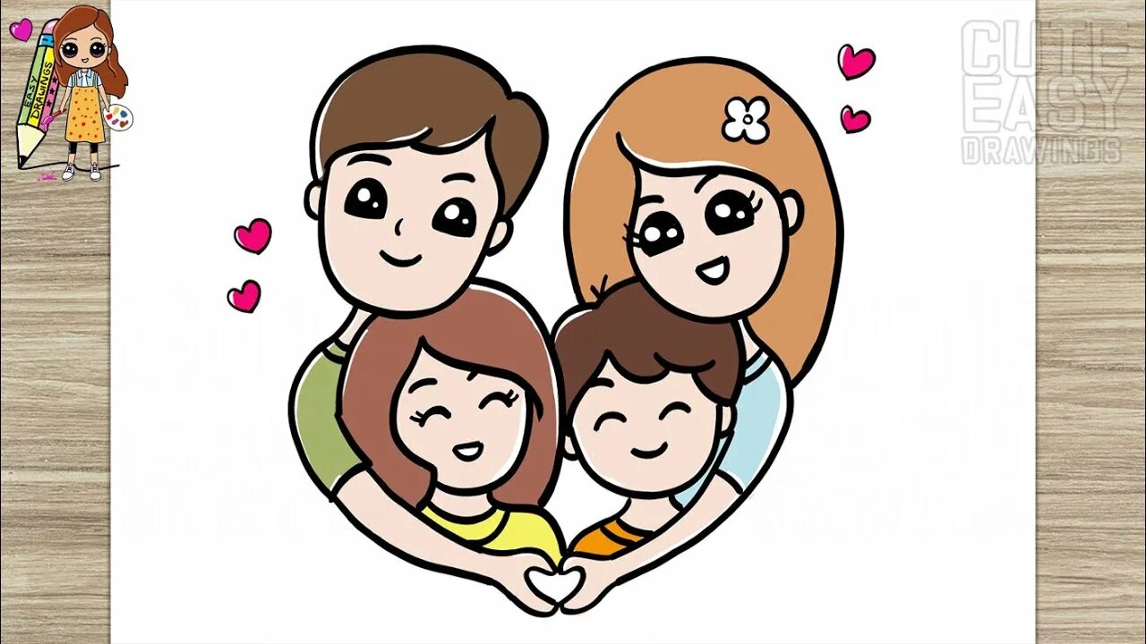 Счастливая семья рисунок. Рисунок моя семья. Семья из 5 человек картинки мультяшные. Нарисовать семью традиции. Easy family