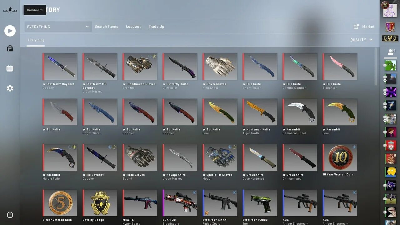 Инвентарь на какую сумму. Cs go инвентарь. нож кс го в инвентаре. скрин ножа в кс го в инвентаре. инвентарь с ножом в кс.