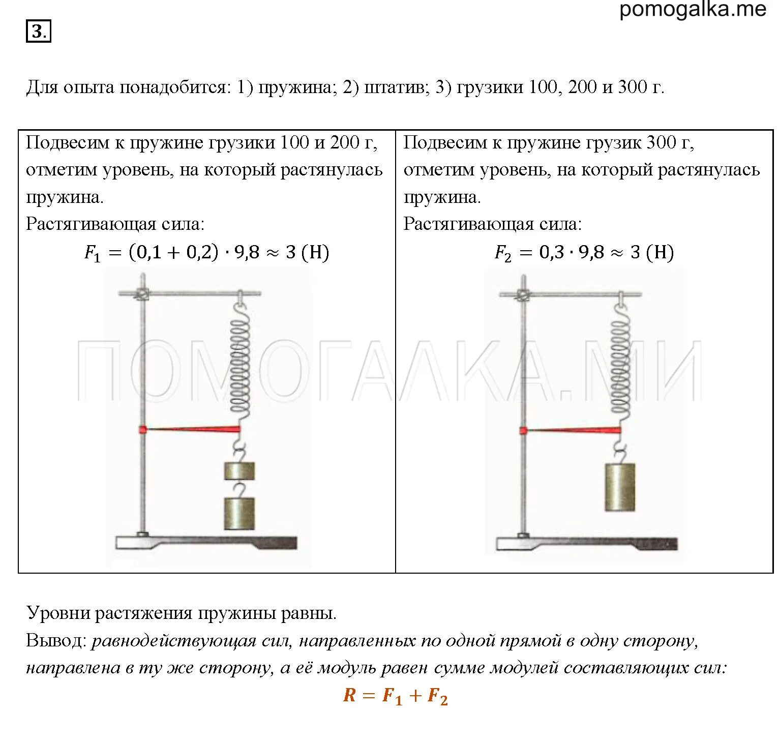 Груз подвешенный на пружине жесткостью 50. Груз подвешен на пружине жесткостью 100 н/м к потолку лифта лифт. Физика 7 класс параграф 31. Физика перышкин 7 класс равнодействующая. Лабораторная работа по физике 7 класс взаимодействие тел.