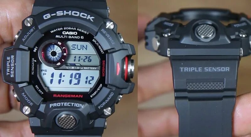 G sensor shock. Casio g-shock triple sensor. casio multiband 6 rangeman. часы g shock triple sensor. casio g-shock triple sensor электронные.