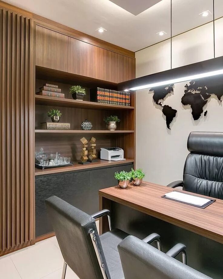 The top interior office design trends for 2021. Actual colors, modern decor, fur