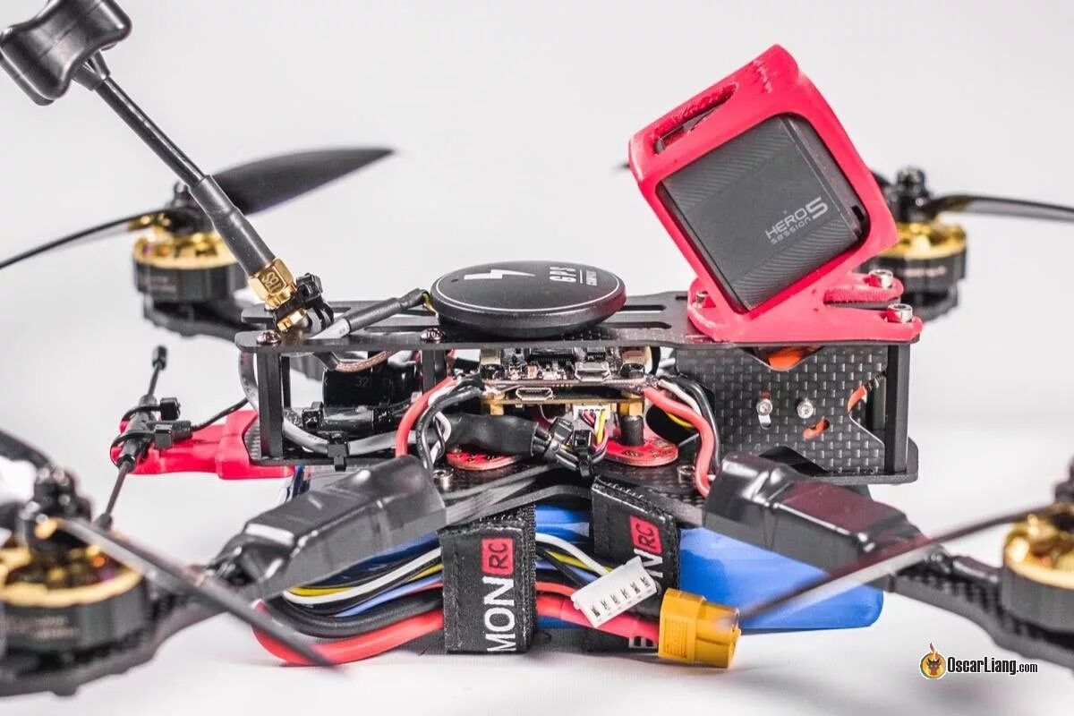 Борьба с fpv дронами. Fpv дрон 5 дюймов gps модулем. коптер gps антенна. inav fpv. gps антенна на коптере.