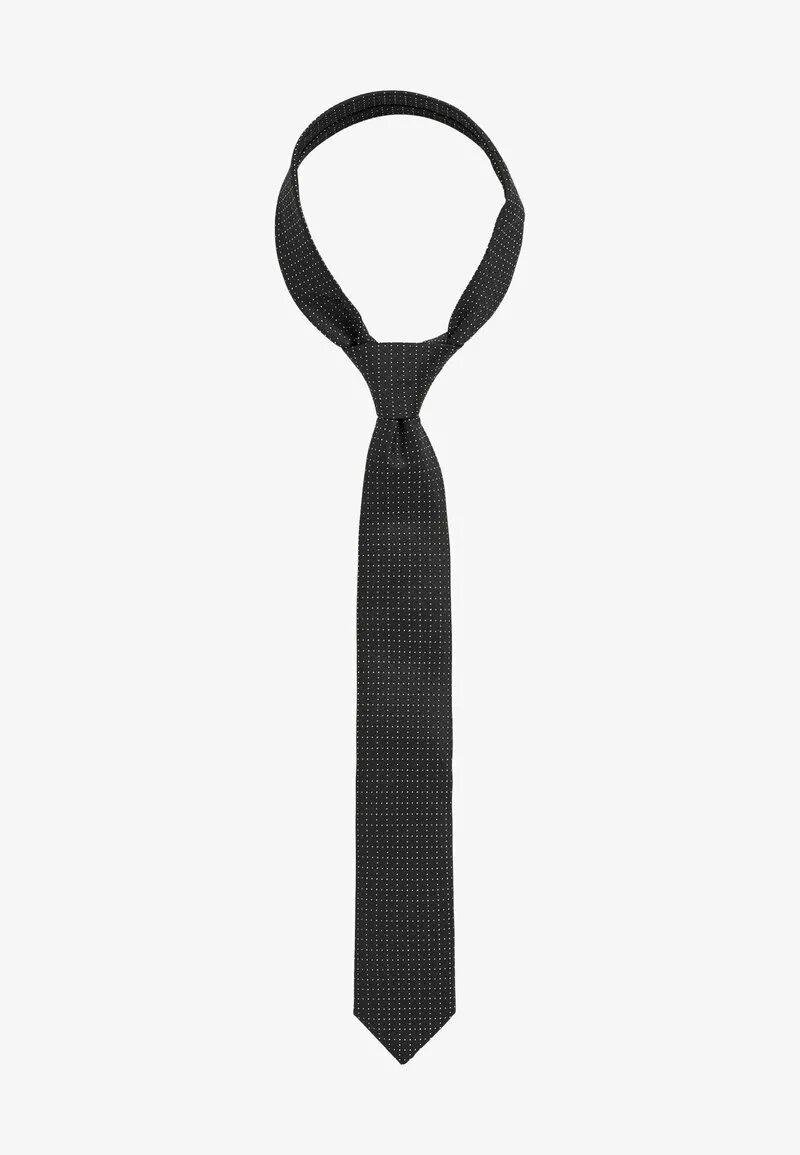 Черный галстук. Мужской галстук давани. Широкий галстук-селедка.