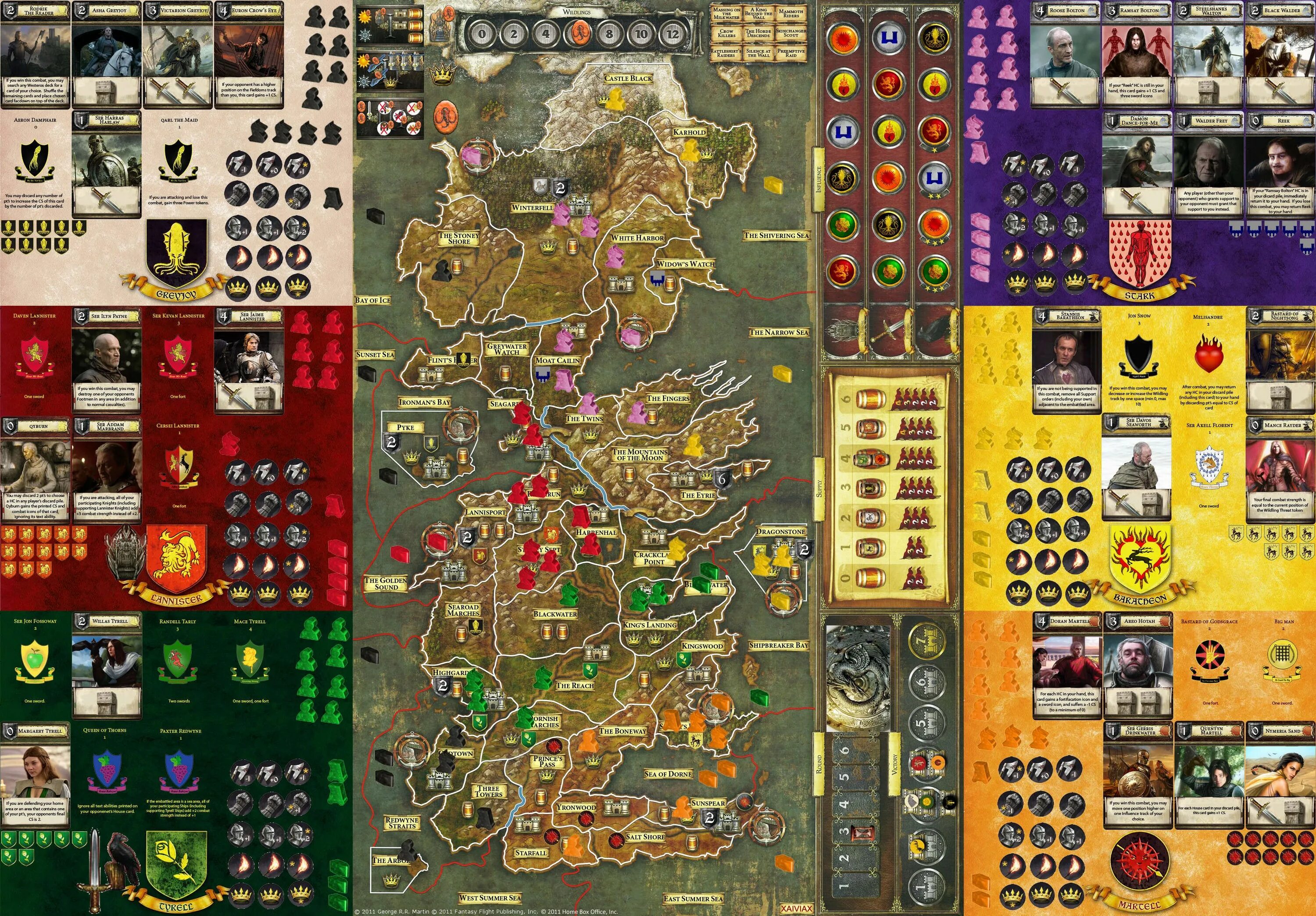 Agot вылетает. Карта agot. a game of thrones: the board game map.