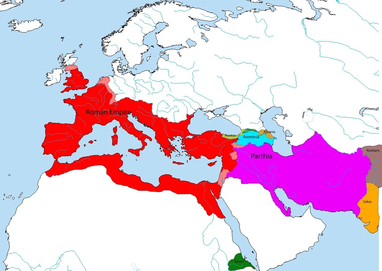 Одной из римских провинций была парфия. Карта Парфии и римской империи. Римская Империя и Парфия. Парфянское царство и Римская Империя на карте. Рим и Парфия карта.