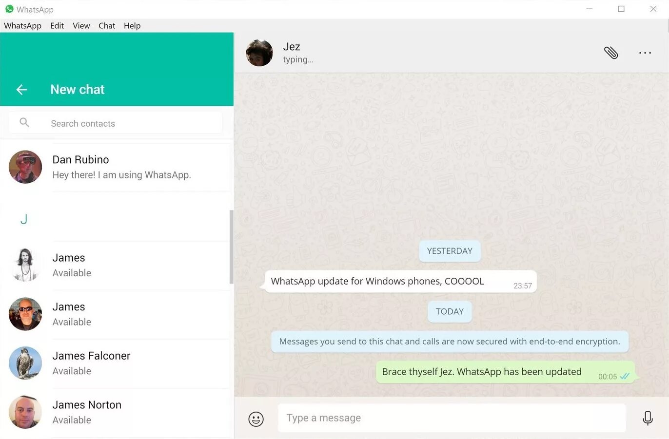 View chat