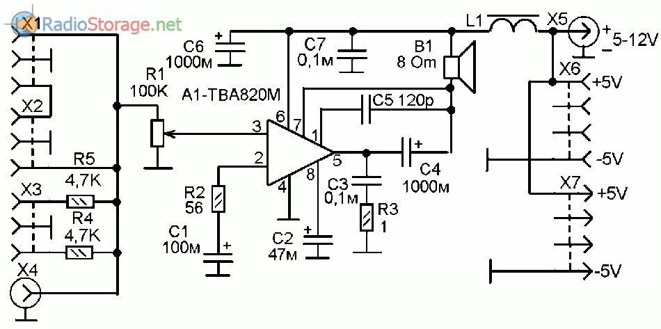 Схема усилителя для компьютерных колонок Компьютерная колонка от USB на TDA 2822. Сообщество "Электронные Поделки" на D