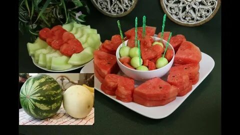 Нарезать дыню красиво на праздничный стол