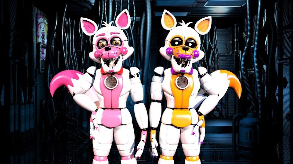 Фантайм фокси и лолбит. Funtime Foxy and Lolbit. Лолбит и фантайм Фокси. ФНАФ 5 лолбит и фантайм Фокси. Фантайм Фокси.