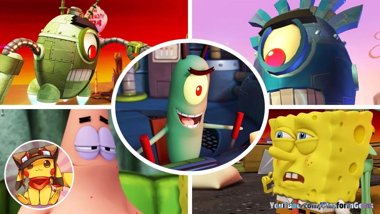 Spongebob robotic revenge. Губка боб планктон месть роботов. spongebob plankton&#039;s robotic revenge. планктон игра месть роботов. губка боб месть роботов боссы.