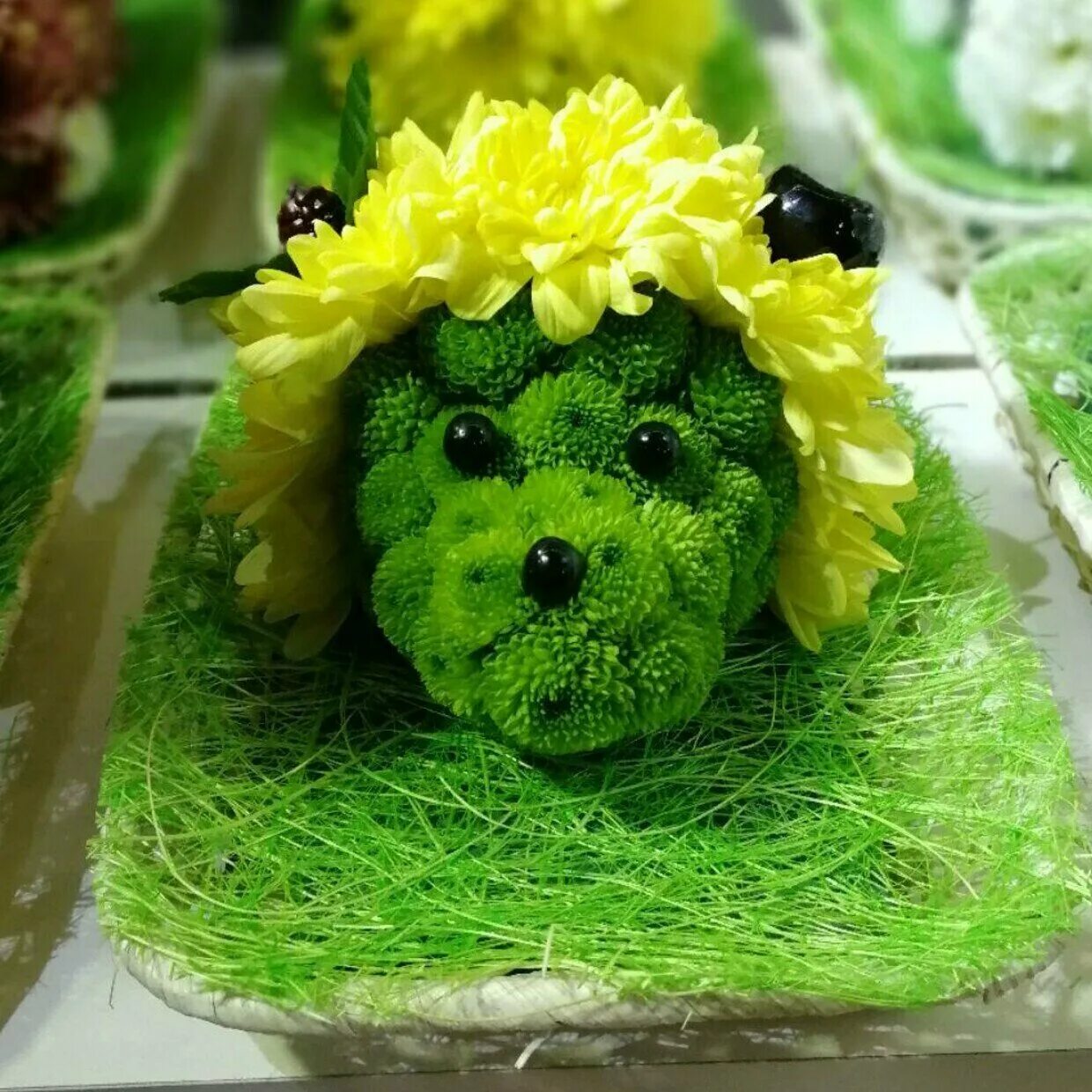 Игрушки из цветов. Из живых цветов. Из живых цветов. Необыкновенный букет. Из живых цветов.