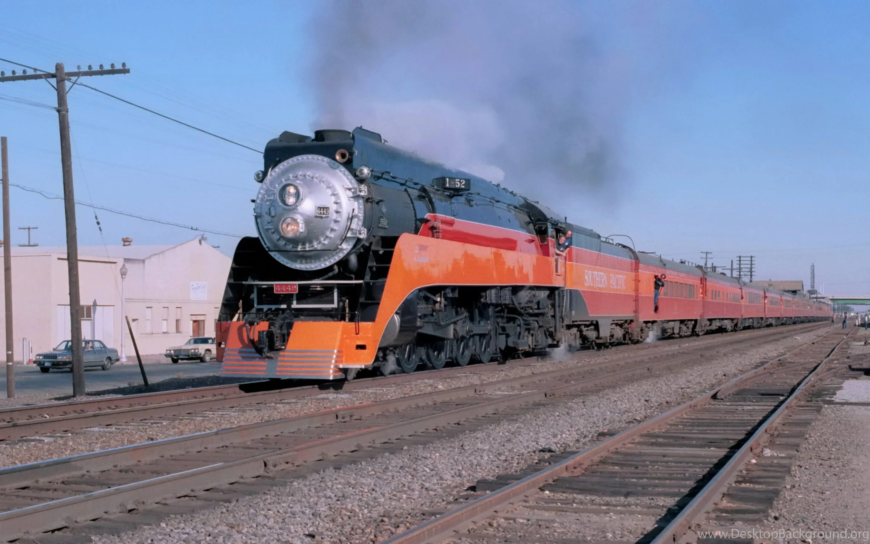 Поезда видео железная дорога. Southern Pacific GS-4. Southern Pacific 4449 GS 4. GS 4 4449. Southern Pacific Daylight 4449.